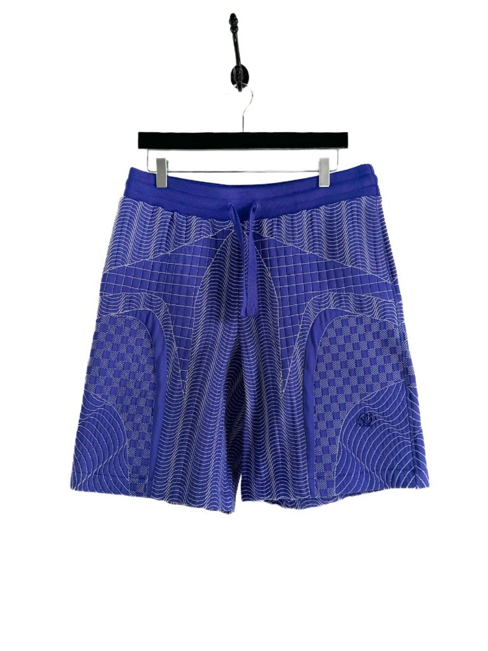 Louis Vuitton 2022 Blue Graphic Print Damier Jogger Short